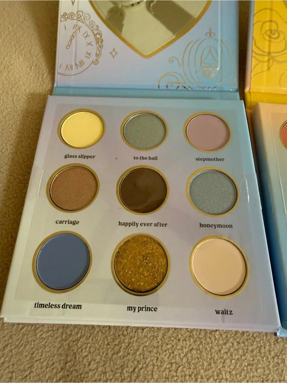 The Creme Shop Disney Princess Eyeshadow Palette Bundle Belle Cinderella NWT